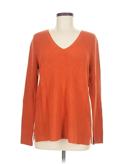 Pre-owned Jjill Pullover Sweater In Orange