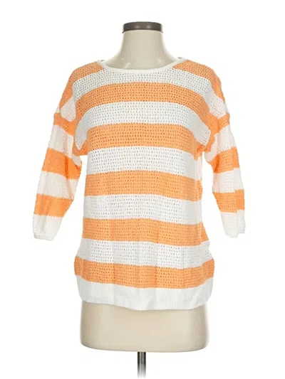 Pre-owned Jjill Pullover Sweater In Orange
