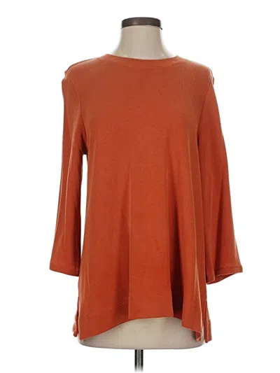 Pre-owned Jjill Pullover Sweater In Orange