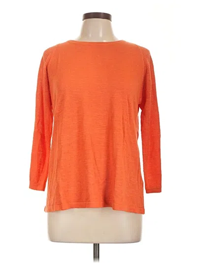 Pre-owned Jjill Pullover Sweater In Orange