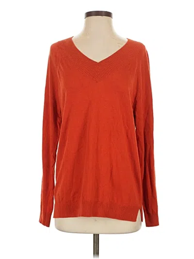 Pre-owned Jjill Pullover Sweater In Orange