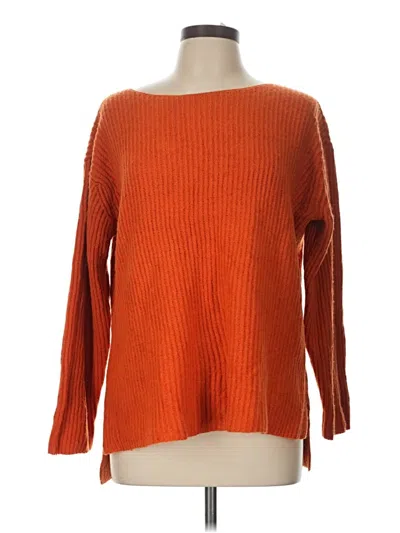 Pre-owned Jjill Pullover Sweater In Orange
