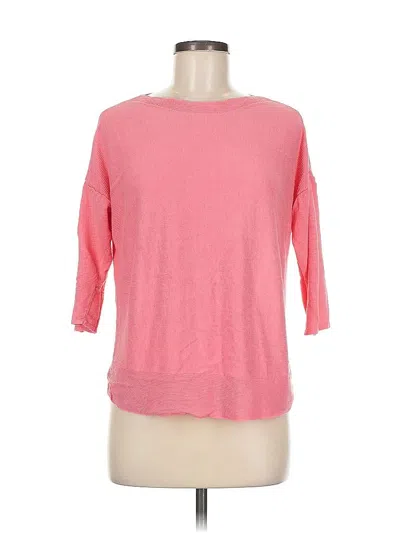 Pre-owned Jjill Pullover Sweater In Pink