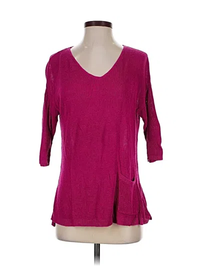 Pre-owned Jjill Pullover Sweater In Pink