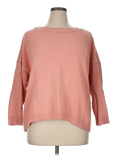 Pre-owned Jjill Pullover Sweater In Pink