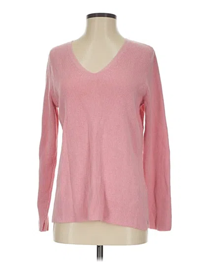 Pre-owned Jjill Pullover Sweater In Pink