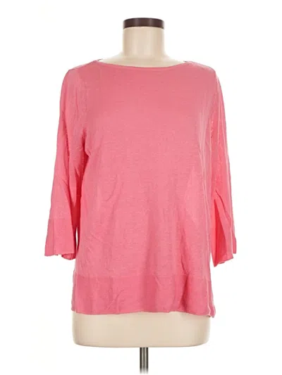 Pre-owned Jjill Pullover Sweater In Pink