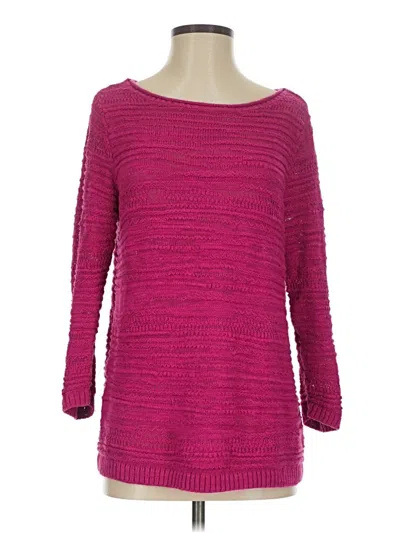 Pre-owned Jjill Pullover Sweater In Pink
