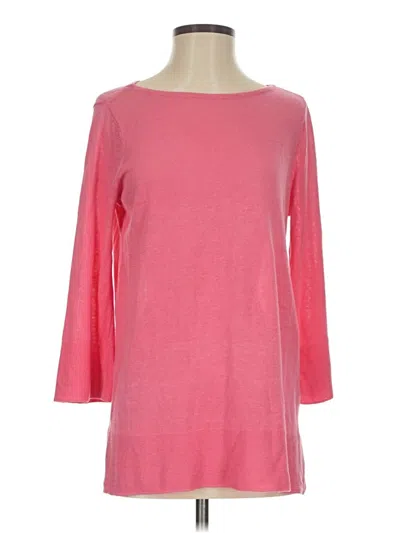 Pre-owned Jjill Pullover Sweater In Pink