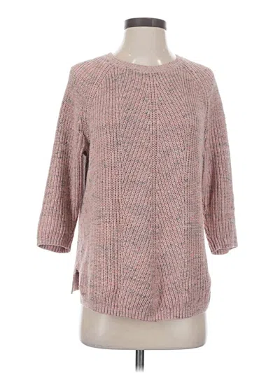 Pre-owned Jjill Pullover Sweater In Pink