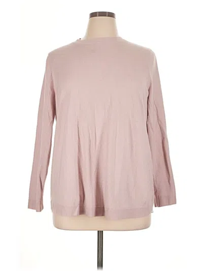 Pre-owned Jjill Pullover Sweater In Pink