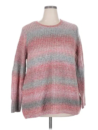 Pre-owned Jjill Pullover Sweater In Pink