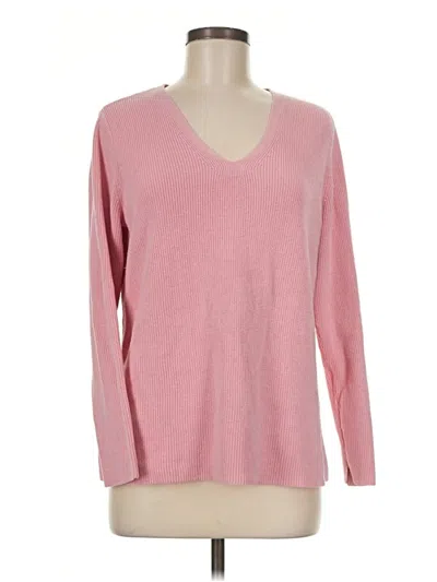 Pre-owned Jjill Pullover Sweater In Pink