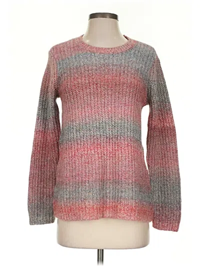 Pre-owned Jjill Pullover Sweater In Pink