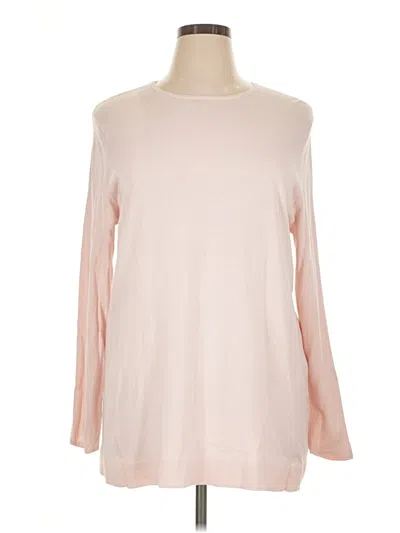 Pre-owned Jjill Pullover Sweater In Pink