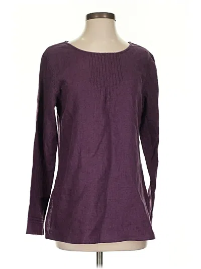 Pre-owned Jjill Pullover Sweater In Purple