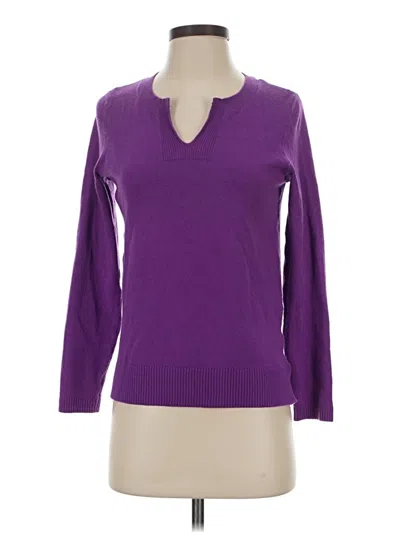 Pre-owned Jjill Pullover Sweater In Purple