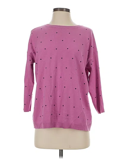 Pre-owned Jjill Pullover Sweater In Purple