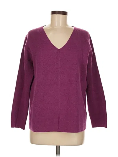 Pre-owned Jjill Pullover Sweater In Purple