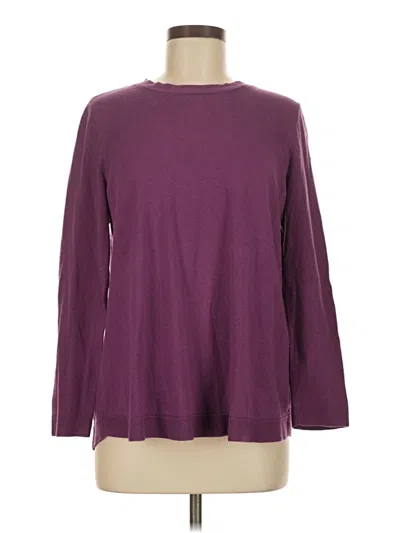 Pre-owned Jjill Pullover Sweater In Purple