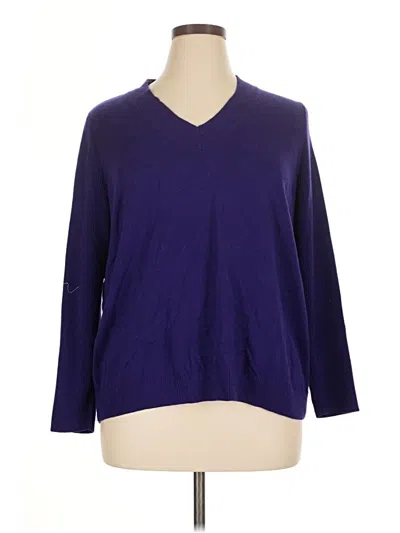 Pre-owned Jjill Pullover Sweater In Purple