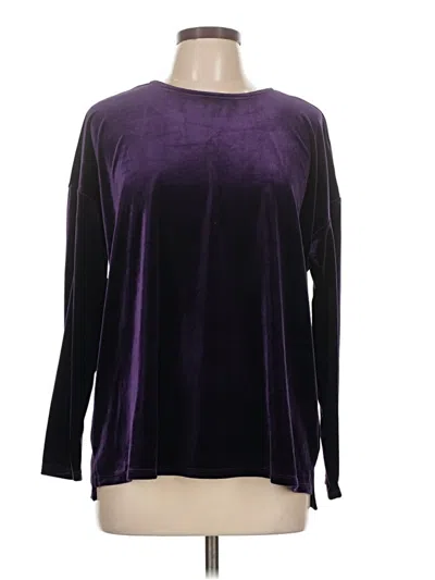 Pre-owned Jjill Pullover Sweater In Purple