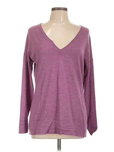 Pre-owned Jjill Pullover Sweater In Purple