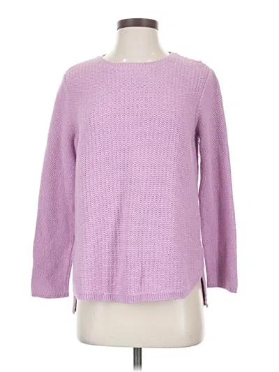Pre-owned Jjill Pullover Sweater In Purple