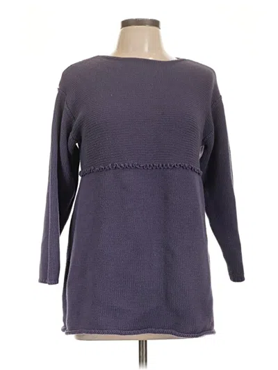 Pre-owned Jjill Pullover Sweater In Purple