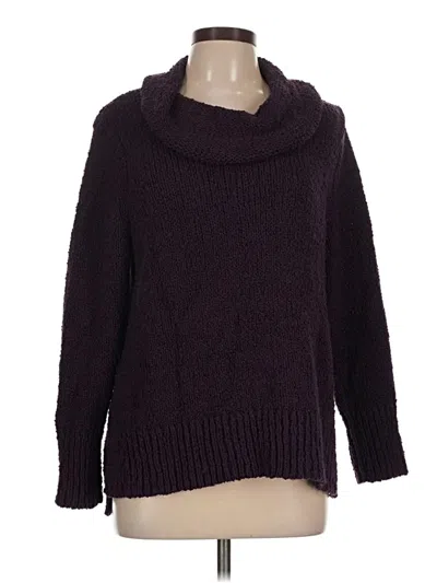 Pre-owned Jjill Pullover Sweater In Purple