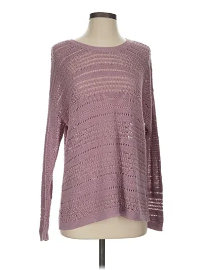 Pre-owned Jjill Pullover Sweater In Purple
