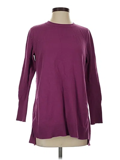 Pre-owned Jjill Pullover Sweater In Purple