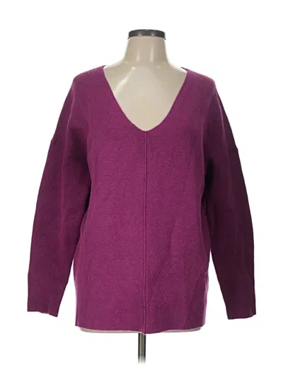 Pre-owned Jjill Pullover Sweater In Purple