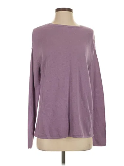 Pre-owned Jjill Pullover Sweater In Purple