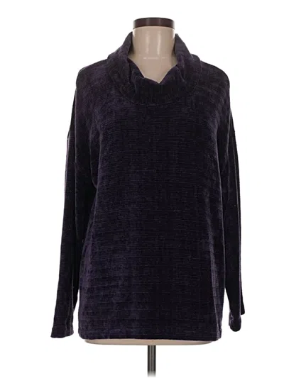 Pre-owned Jjill Pullover Sweater In Purple