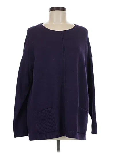 Pre-owned Jjill Pullover Sweater In Purple
