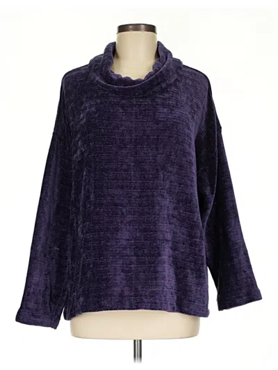 Pre-owned Jjill Pullover Sweater In Purple