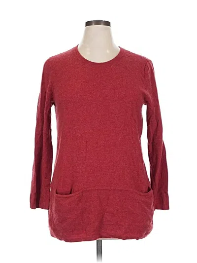Pre-owned Jjill Pullover Sweater In Red