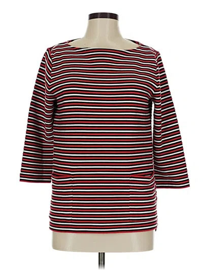 Pre-owned Jjill Pullover Sweater In Red