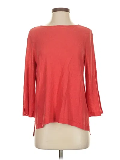 Pre-owned Jjill Pullover Sweater In Red