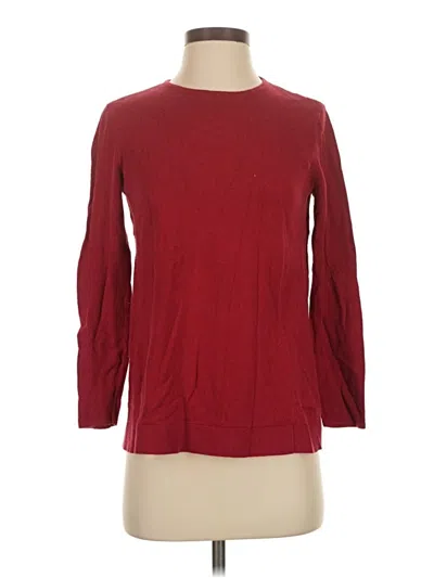 Pre-owned Jjill Pullover Sweater In Red