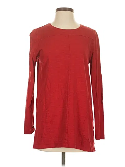 Pre-owned Jjill Pullover Sweater In Red
