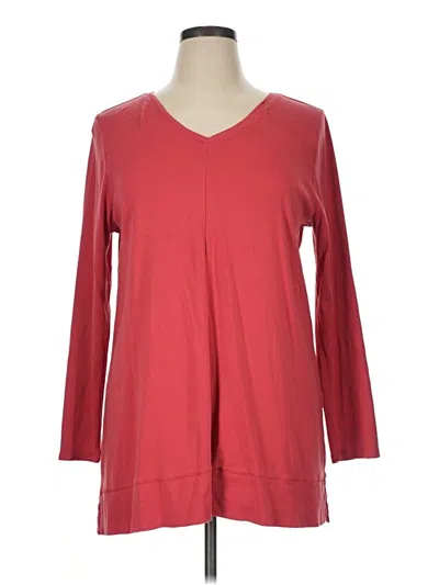 Pre-owned Jjill Pullover Sweater In Red