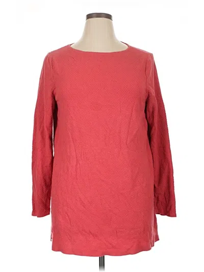 Pre-owned Jjill Pullover Sweater In Red
