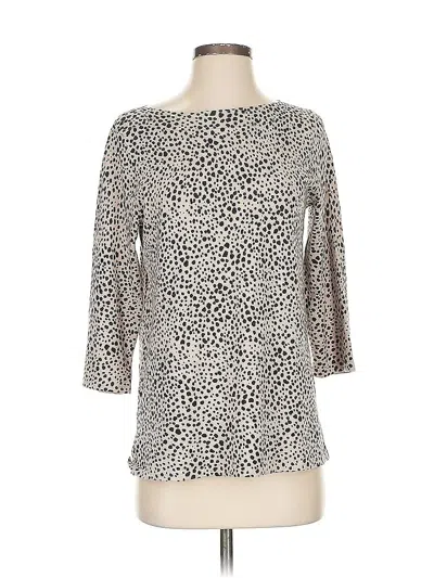 Pre-owned Jjill Pullover Sweater In Silver