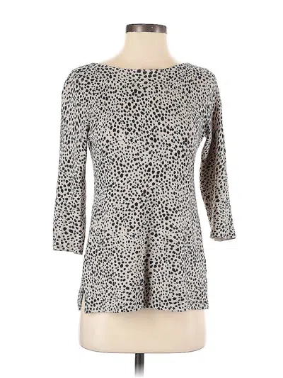 Pre-owned Jjill Pullover Sweater In Silver