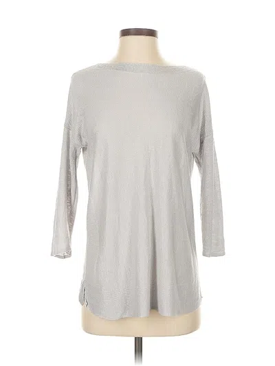 Pre-owned Jjill Pullover Sweater In Silver