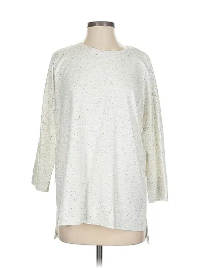 Pre-owned Jjill Pullover Sweater In Silver