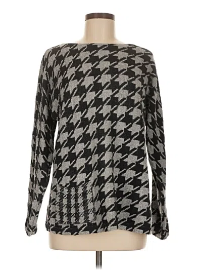 Pre-owned Jjill Pullover Sweater In Silver