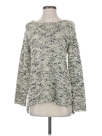 Pre-owned Jjill Pullover Sweater In Silver